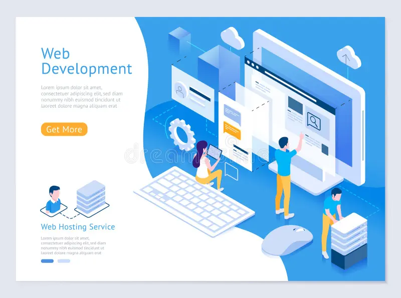 Web development interface and planning visual